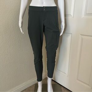 Kuhl Ankle Zip Mid Rise Pine Green Hiking Camping Outdoor Stretchy Pants 6 Reg